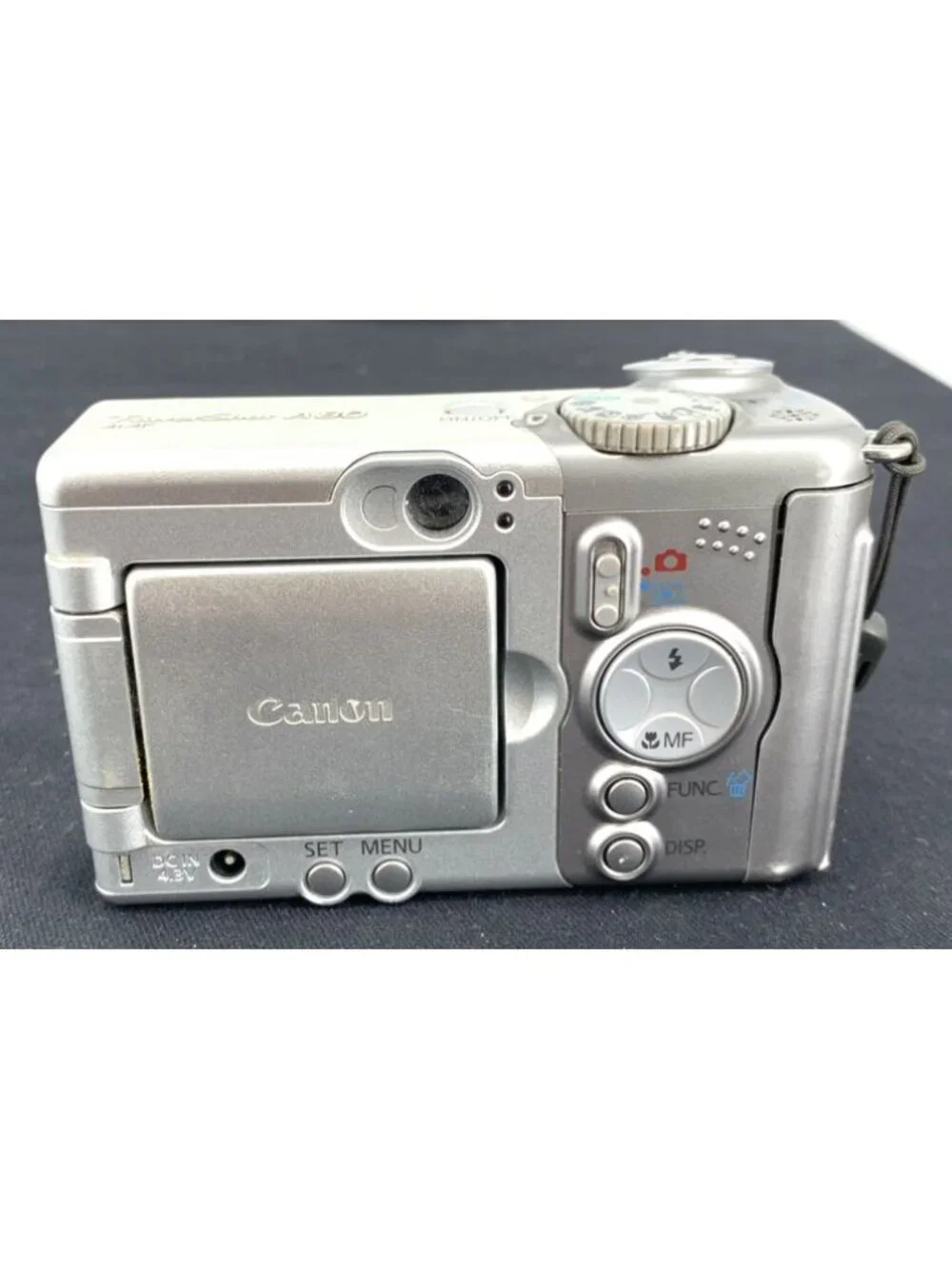 Canon PowerShot A80 4.0MP Flip Screen Digital Camera Bundle Software Cord Strap